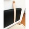 Black Pebbled Leather - Wall Mounted Headboard or Backrest Cushion with Straps product 2